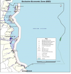 TASFAM Exclusive Economic Zone Map